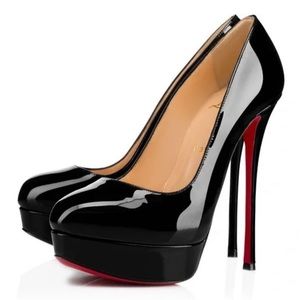 - ♥️♥️ Christian Louboutin DIRDITTA 130 black Patent Leather high heels ♥️♥️39